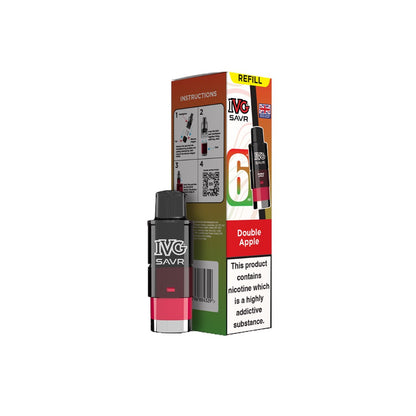 20mg IVG SAVR Refill Pod Pack 3000 Puffs - Flavour: Lemon Lime