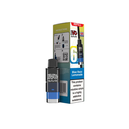 20mg IVG SAVR Refill Pod Pack 3000 Puffs - Flavour: Blueberry