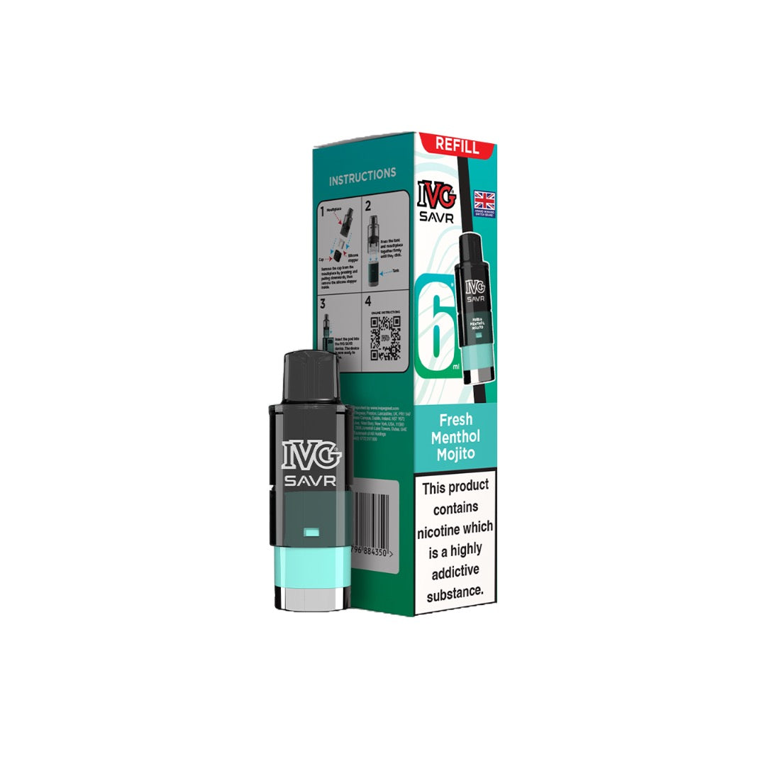 20mg I VG SAVR Refill Pod Pack 3000 Puffs - Flavour: Tobacco