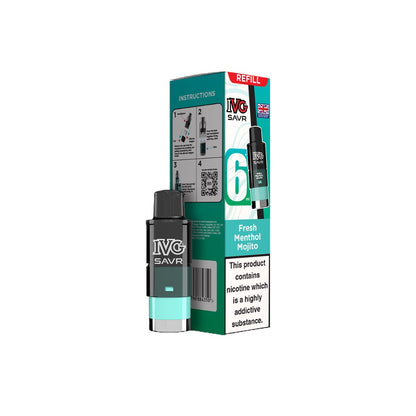 20mg I VG SAVR Refill Pod Pack 3000 Puffs - Flavour: Tobacco