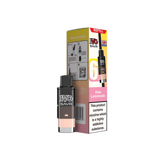 20mg I VG SAVR Refill Pod Pack 3000 Puffs - Flavour: Pineapple Ice