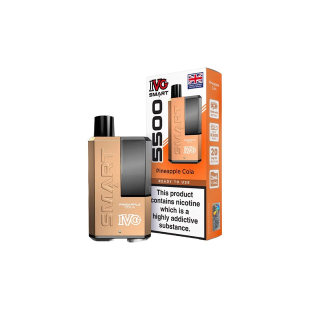 20mg I VG Smart 5500 Disposable Rechargeable Vape Kit 5500 Puffs - Flavour: Frozen Cherry