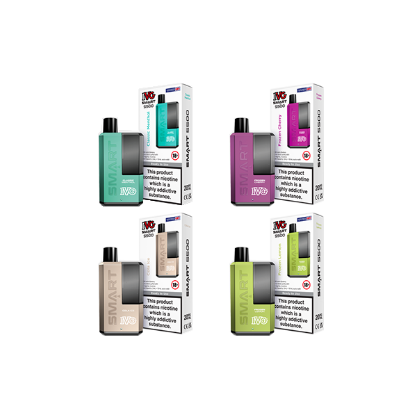 20mg IVG Smart 5500 Disposable Rechargeable Vape Kit 5500 Puffs - Flavour: Classic Menthol