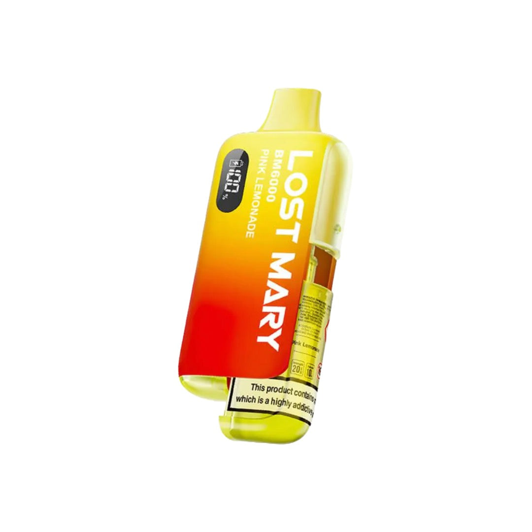 20mg LOST MARY BM6000 Refillable Pod Kit - 6000 Puffs - Stoptober Special Offer - Flavour: Blueberry Cherry Cranberry