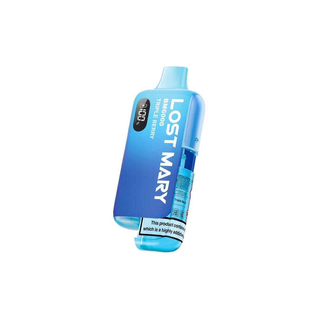 20mg LOST MARY BM6000 Refillable Pod Kit - 6000 Puffs - Stoptober Special Offer - Flavour: Banana Ice