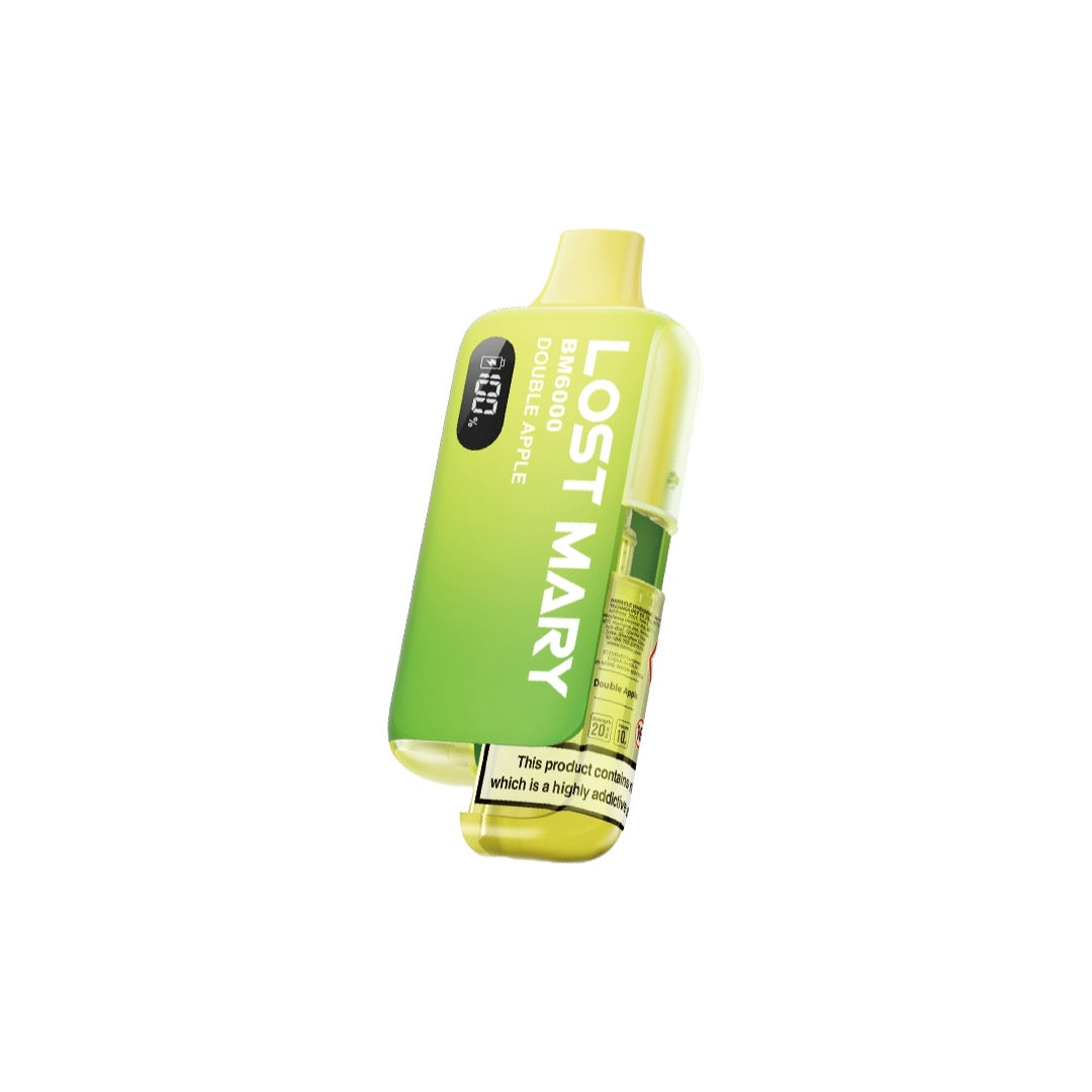 20mg LOST MARY BM6000 Refillable Pod Kit - 6000 Puffs - Stoptober Special Offer - Flavour: Miami Mint