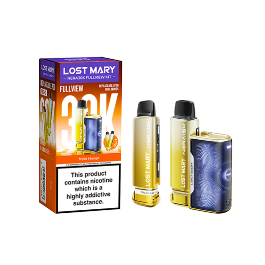 20mg LOST MARY Nera 30K Prefilled Pod Vape Kit - 30000 Puffs - Flavour: Cherry Ice