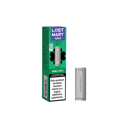 20mg Lost Mary 4in1 Prefilled Pods 1200 Puffs - 2 Pcs - Flavour: Triple Mango
