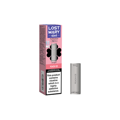 20mg Lost Mary 4in1 Prefilled Pods 1200 Puffs - 2 Pcs - Flavour: Watermelon Ice