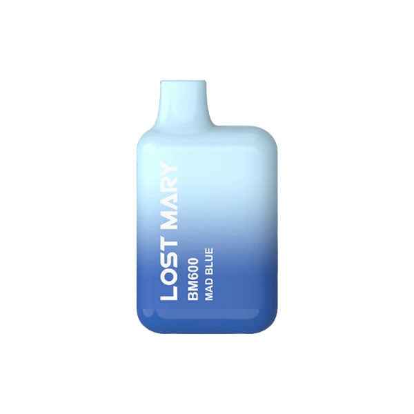 20mg Lost Mary BM600 Disposable Vape Device 600 Puffs - Flavour: Blue Razz Ice