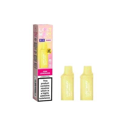 20mg Lost Mary BM600 Prefilled Replacement Pods 1200 Puffs - 2 Pcs - Flavour: Double Apple