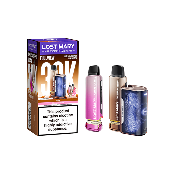 20mg LOST MARY Nera 30K Multi Edition Prefilled Pod Vape Kit - 30000 Puffs - Flavour: Purple Edition