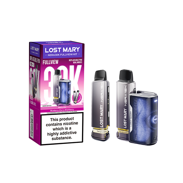 20mg LOST MARY Nera 30K Multi Edition Prefilled Pod Vape Kit - 30000 Puffs - Flavour: Cherry Edition