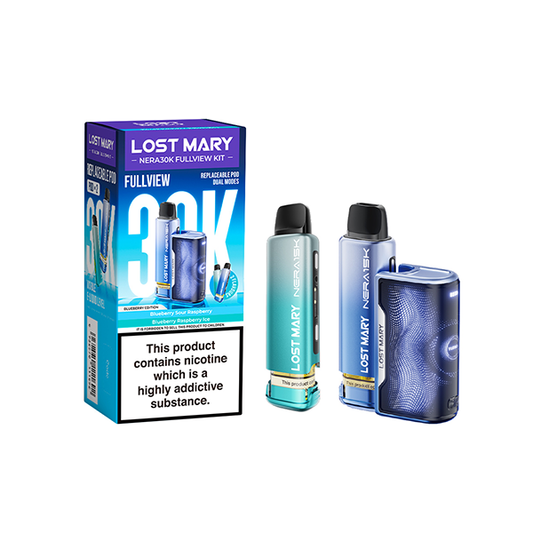 20mg LOST MARY Nera 30K Multi Edition Prefilled Pod Vape Kit - 30000 Puffs - Flavour: Blueberry Edition