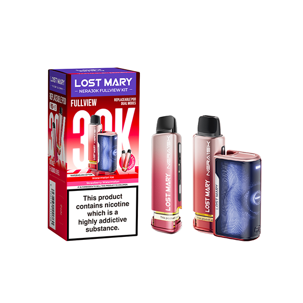 20mg LOST MARY Nera 30K Multi Edition Prefilled Pod Vape Kit - 30000 Puffs - Flavour: Blue Edition