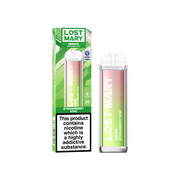 20mg ELF Bar Lost Mary QM600 Disposable Vape Device 600 Puffs - Flavour: Red Apple Ice