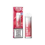 20mg ELF Bar Lost Mary QM600 Disposable Vape Device 600 Puffs - Flavour: Red Apple Ice