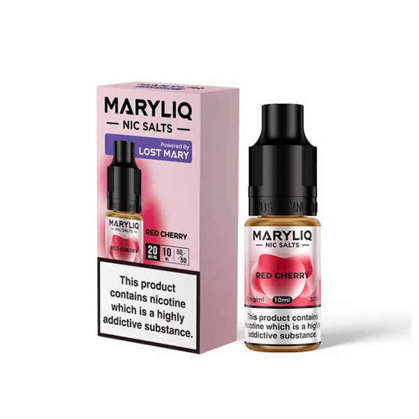 20mg MARYLIQ Nic Salt By Lost Mary 10ml (50VG/50PG) - Flavour: Peach Strawberry Watermelon Ice