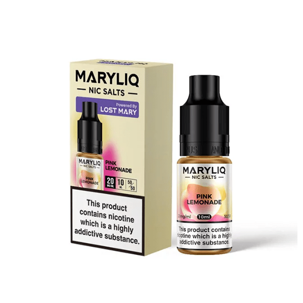 20mg MARYLIQ Nic Salt By Lost Mary 10ml (50VG/50PG) - Flavour: Peach Strawberry Watermelon Ice