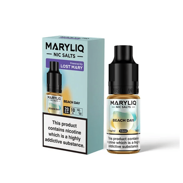 20mg MARYLIQ Nic Salt By Lost Mary 10ml (50VG/50PG) - Flavour: Peach Strawberry Watermelon Ice