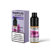 20mg MARYLIQ Nic Salt By Lost Mary 10ml (50VG/50PG) - Flavour: Peach Strawberry Watermelon Ice