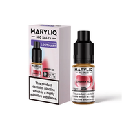 20mg MARYLIQ Nic Salt By Lost Mary 10ml (50VG/50PG) - Flavour: Peach Strawberry Watermelon Ice