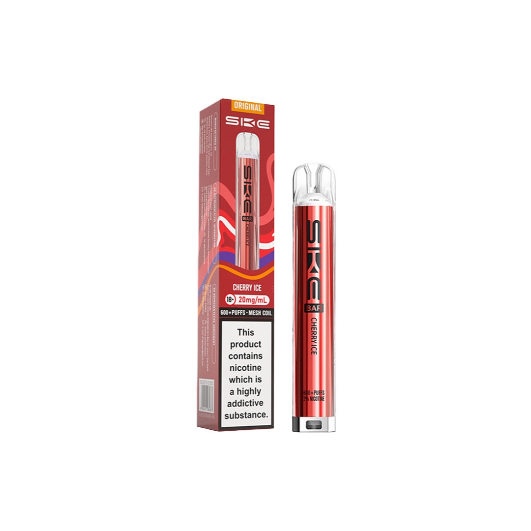 20mg SKE Bar 600 Rechargeable Prefilled Pod Vape Kit - Stoptober Special Offer! - Flavour: Watermelon Strawberry