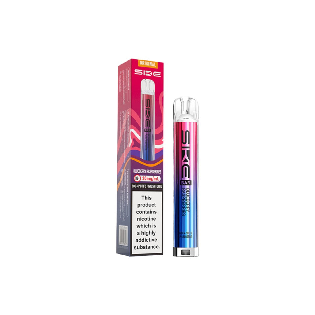20mg SKE Bar 600 Rechargeable Prefilled Pod Vape Kit - Stoptober Special Offer! - Flavour: Blueberry Cherry Cranberry