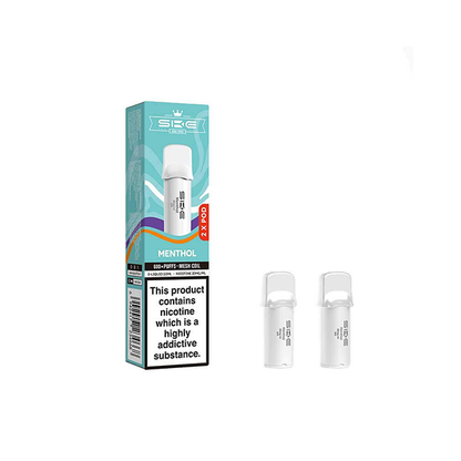 20mg SKE Crystal Pro Replacement Prefilled Pods 2ml 1200 Puffs - 2 Pcs - Flavour: Lemon & Lime