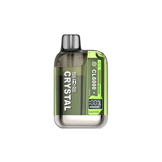20mg SKE Crystal CL6000 Disposable Rechargeable Vape Kit 6000 Puffs - Flavour: Fresh Menthol Mojito