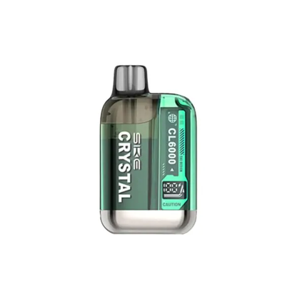20mg SKE Crystal CL6000 Disposable Rechargeable Vape Kit 6000 Puffs - Flavour: Strawberry Raspberry Cherry