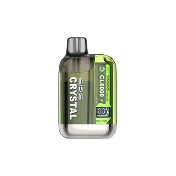 20mg SKE Crystal CL6000 Disposable Rechargeable Vape Kit 6000 Puffs - Flavour: Double Apple