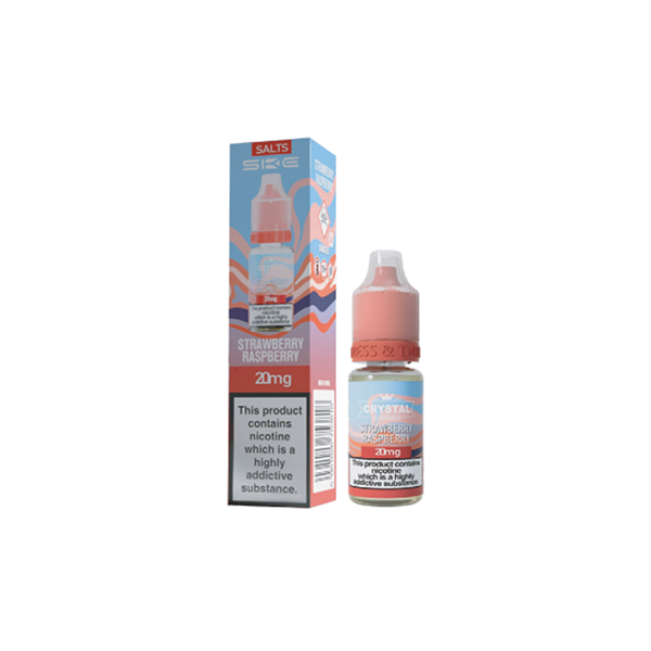 20mg SKE Crystal Original 10ml Nic Salts (50VG/50PG) - Flavour: Watermelon Strawberry