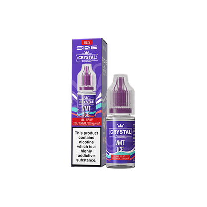 20mg SKE Crystal Original 10ml Nic Salts (50VG/50PG) - Flavour: Blueberry Sour Raspberry
