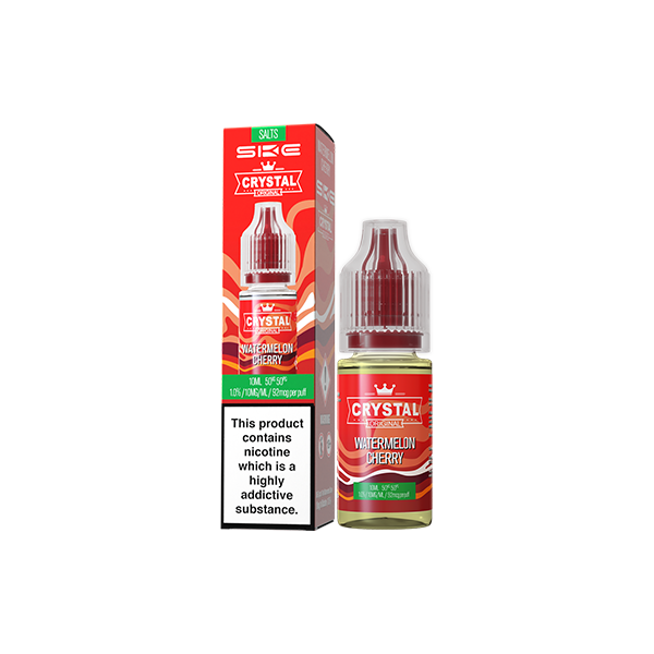 20mg SKE Crystal Original 10ml Nic Salts (50VG/50PG) - Flavour: Fizzy Cherry