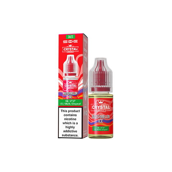 20mg SKE Crystal Original 10ml Nic Salts (50VG/50PG) - Flavour: Fizzy Cherry