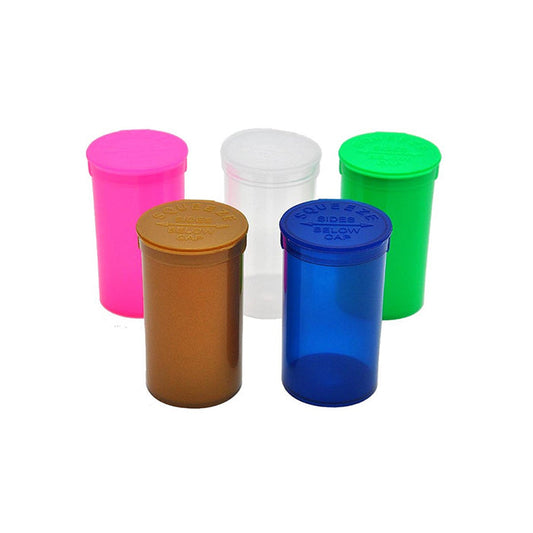 500 x 19 Dram Pop Top Storage Bottles - Amount: x 500