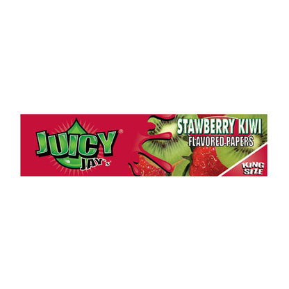24 Juicy Jay King Size Flavoured Slim Rolling Paper - Full Box - Flavour: Liquorice