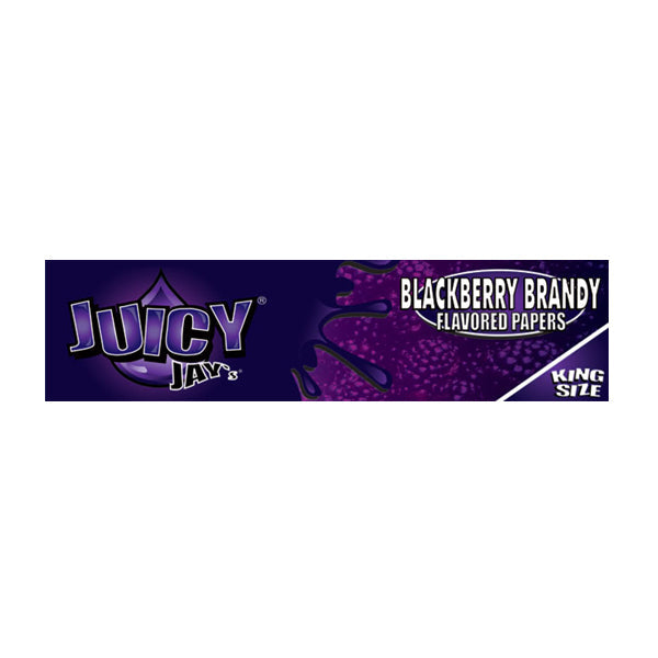 24 Juicy Jay King Size Flavoured Slim Rolling Paper - Full Box - Flavour: Liquorice