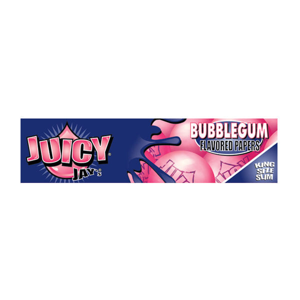 24 Juicy Jay King Size Flavoured Slim Rolling Paper - Full Box - Flavour: Liquorice