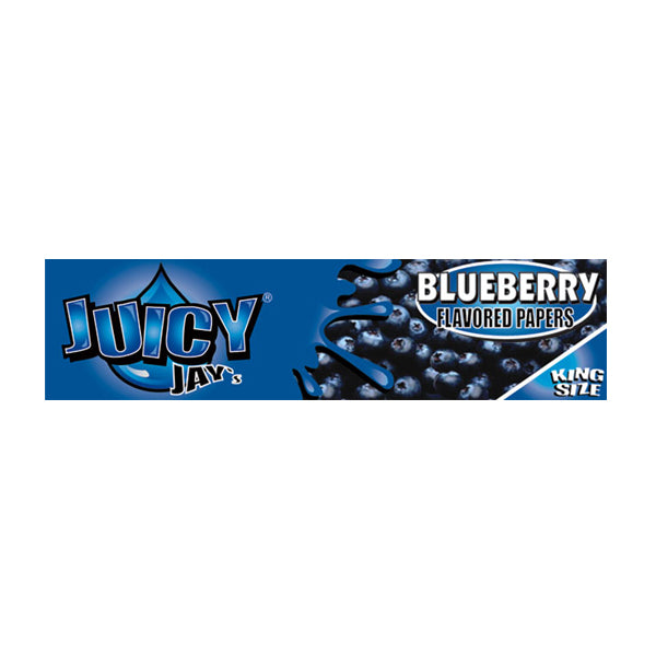 24 Juicy Jay King Size Flavoured Slim Rolling Paper - Full Box - Flavour: Liquorice
