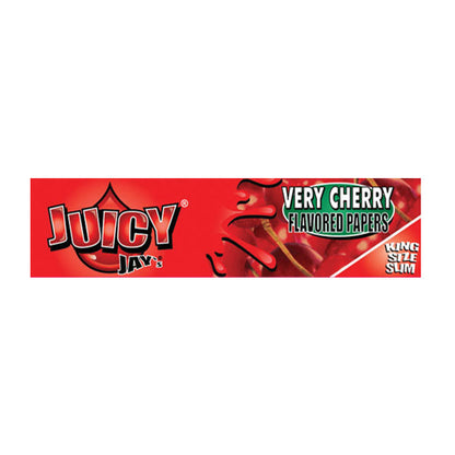 24 Juicy Jay King Size Flavoured Slim Rolling Paper - Full Box - Flavour: Liquorice