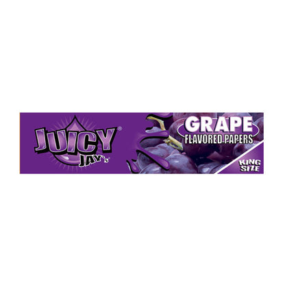 24 Juicy Jay King Size Flavoured Slim Rolling Paper - Full Box - Flavour: Liquorice