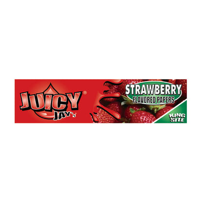 24 Juicy Jay King Size Flavoured Slim Rolling Paper - Full Box - Flavour: Liquorice