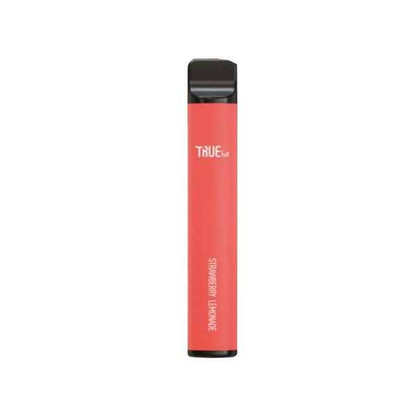 20mg True Bar Disposable Vape Pod 600 Puffs - Flavour: Strawberry Lemonade