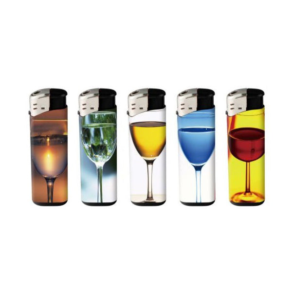 50 x 4Smoke Electronic Printed Lighters - ZY218DK - Design: Mojito