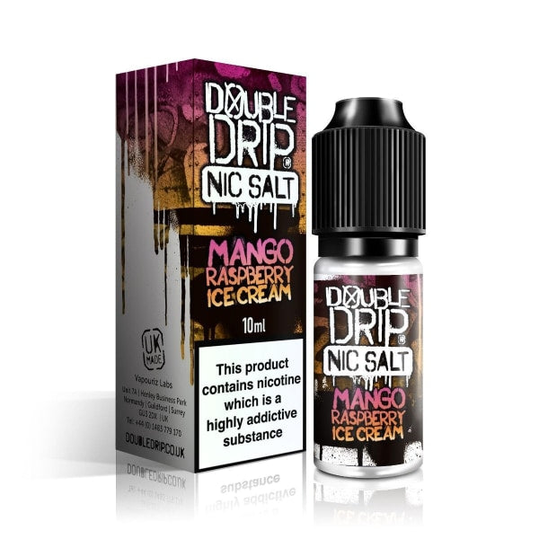 10MG Double Drip 10ML Flavoured Nic Salts E Liquid - Flavour: Super Berry Sherbet