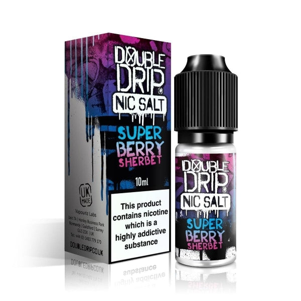 10MG Double Drip 10ML Flavoured Nic Salts E Liquid - Flavour: Menthol Mist