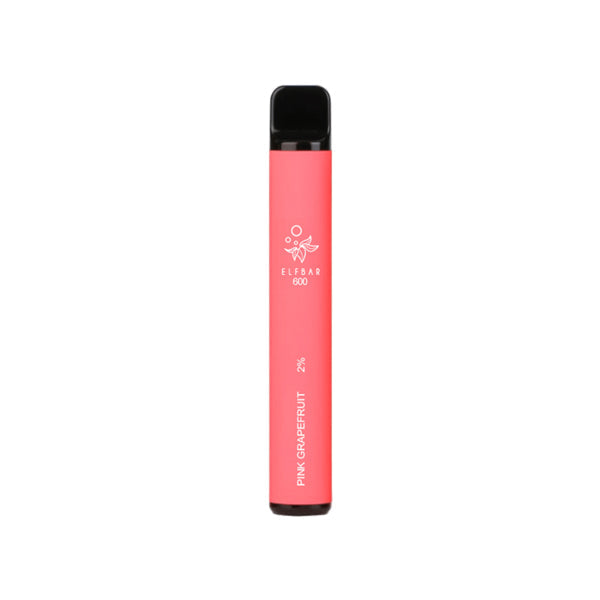 20mg ELF Bar Disposable Vape Pod 600 Puffs - Flavour: Pink Lemonade