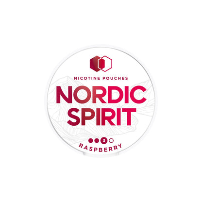 9mg Nordic Spirit Strong Nicotine Pouches - 20 Pouches - Flavour: Raspberry